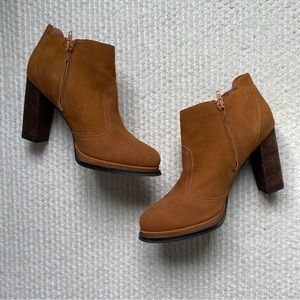 Jeffrey Campbell Desmond Suede Chestnut Bootie